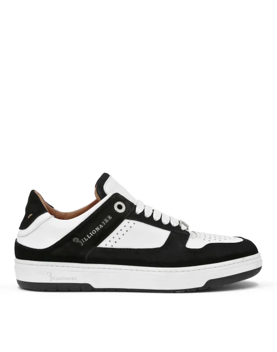 Nappa/Suede Lo-Top Sneakers