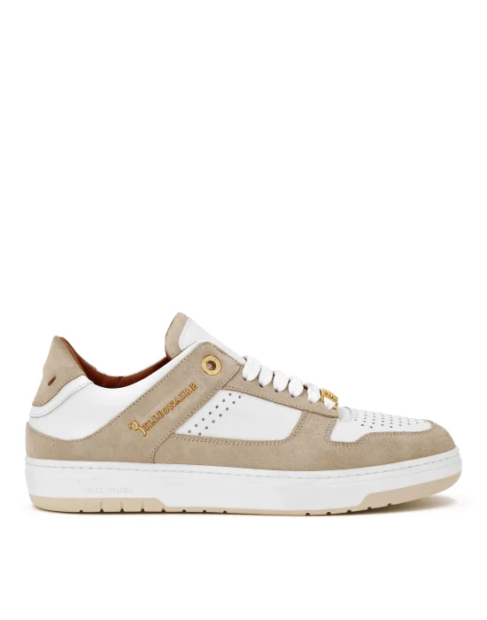 Nappa/Suede Lo-Top Sneakers