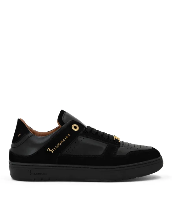 Nappa/Suede Lo-Top Sneakers