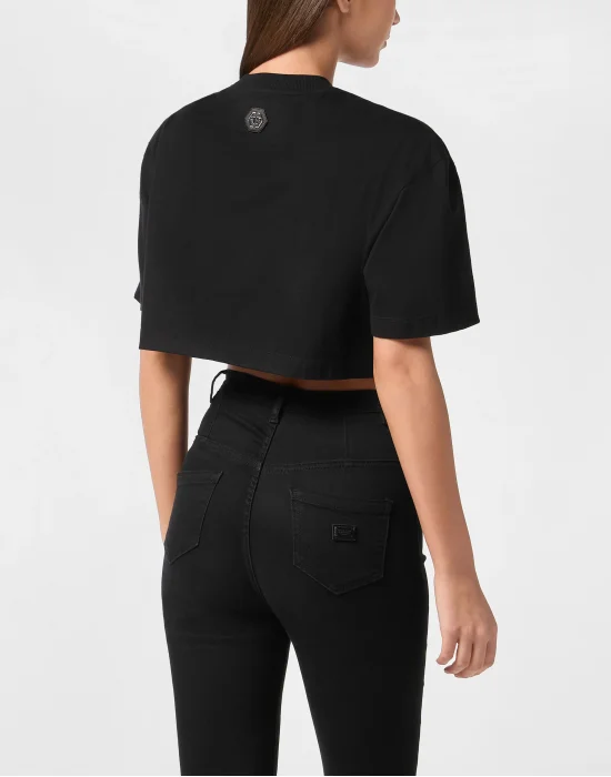 Cropped T-Shirt Crystal Signature