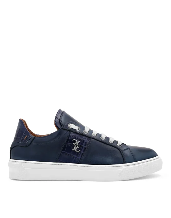 Crocco Printed Leather Lo-Top Sneakers