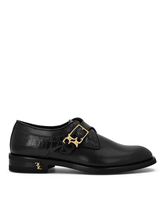 Crocco Printed Leather City Shoes