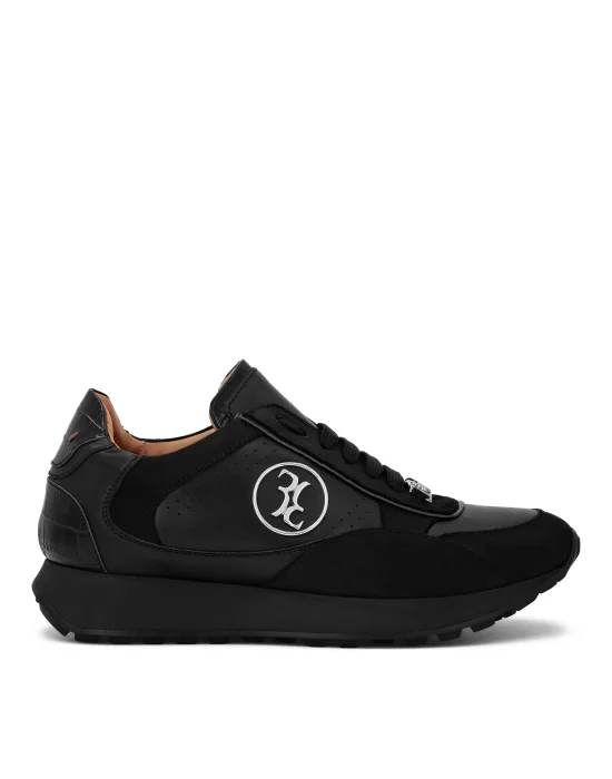 Crocco Printed Leather Lo-Top Sneakers