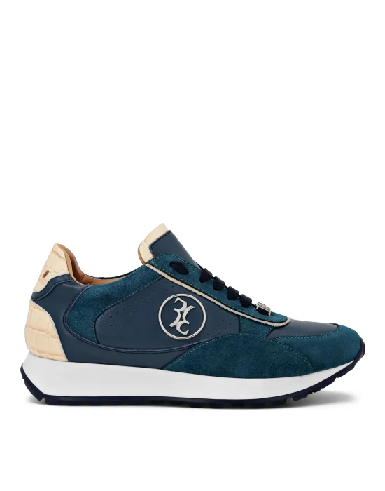 Crocco Printed Leather Lo-Top Sneakers